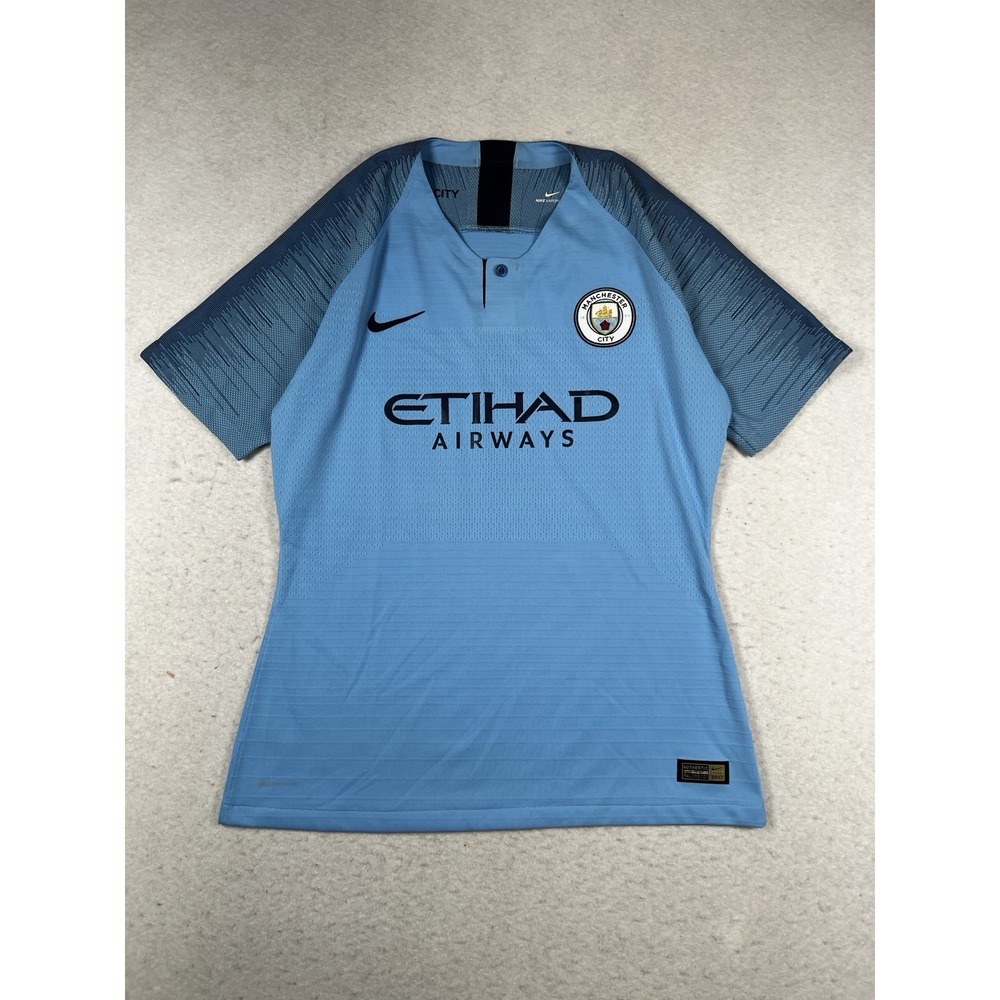 Manchester City 2018-19 Home Football Shirt Jersey Nike 894448-489 Women Size M